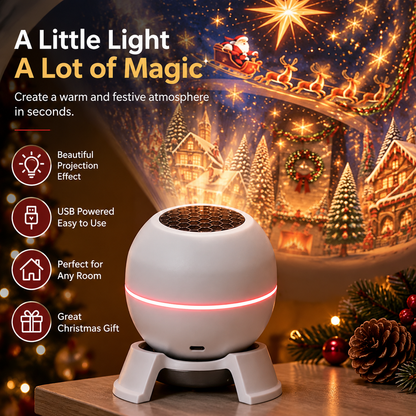 🎄 Turn Any Room Into a Christmas Wonderland – Holiday Projection Night Light