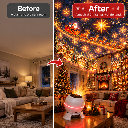 🌟🎄 Magical Christmas Projection Night Light – Transform Any Room Into A Holiday Wonderland