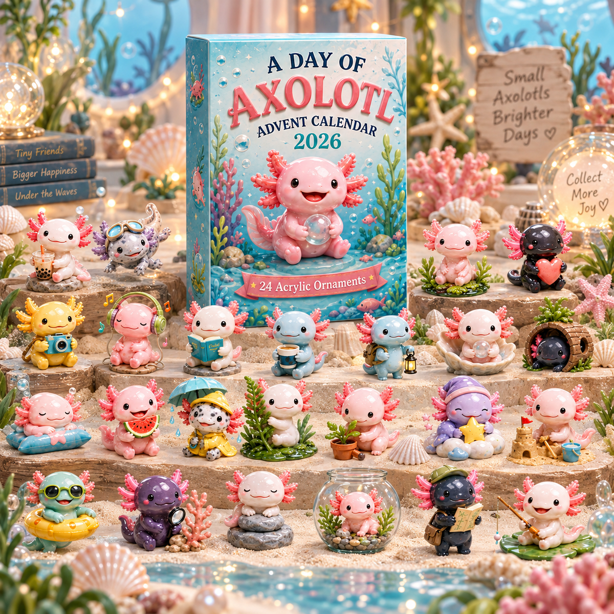 ✨CHRISTMAS KICKOFF 49% OFF - A Day Of Axolotl Advent Calendar 2026