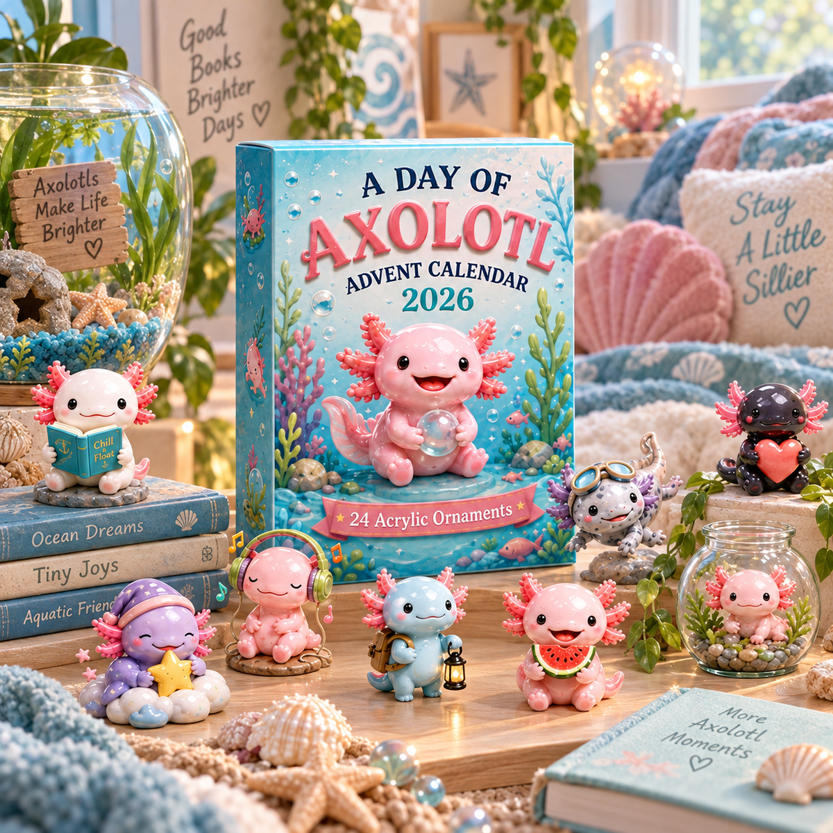 ✨CHRISTMAS KICKOFF 49% OFF - A Day Of Axolotl Advent Calendar 2026