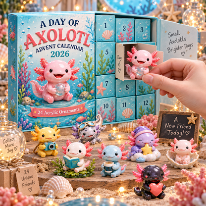 ✨CHRISTMAS KICKOFF 49% OFF - A Day Of Axolotl Advent Calendar 2026