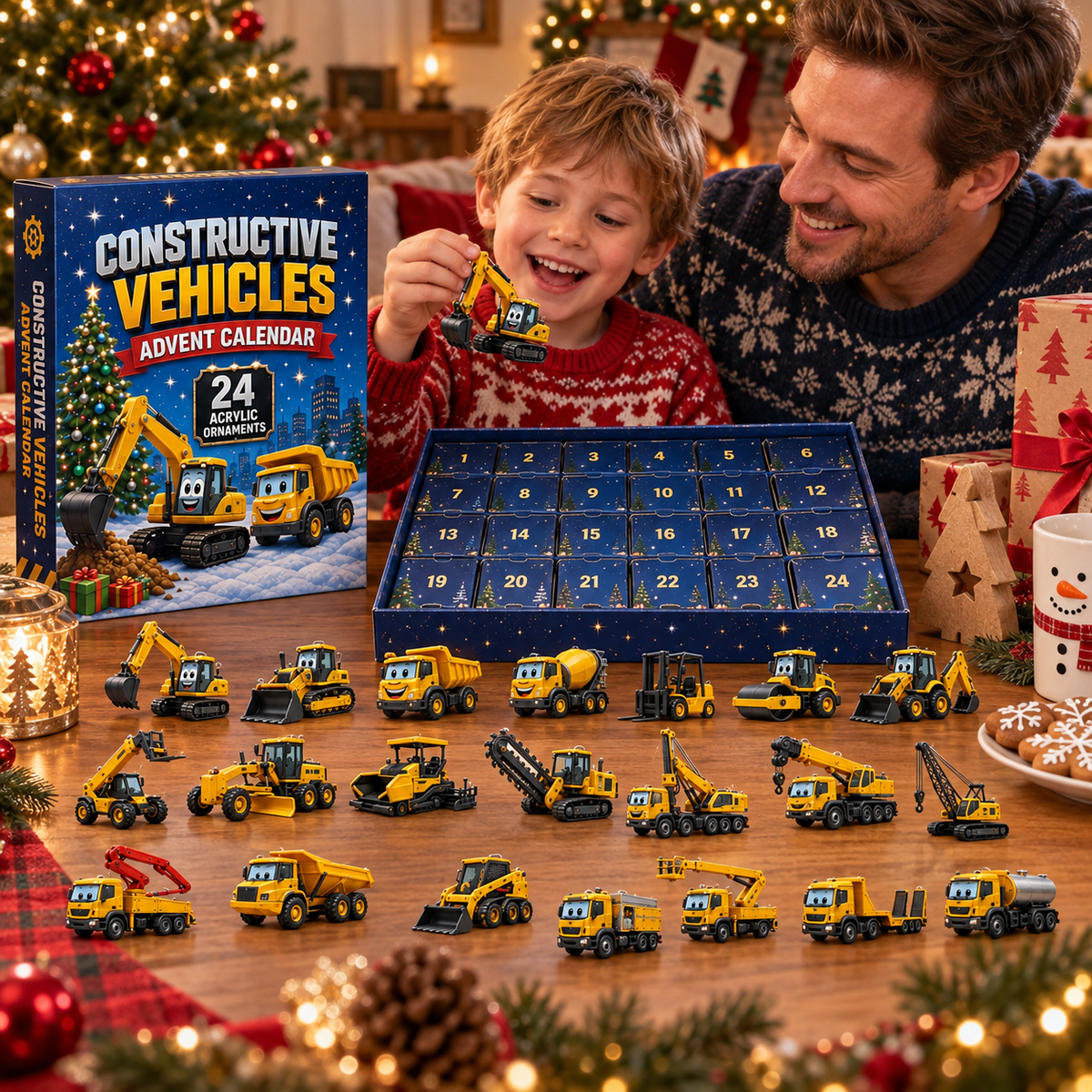 CHRISTMAS KICKOFF 49% OFF - Constructive Vehicles Advent Calendar 2026