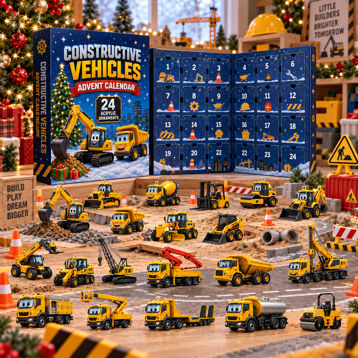 CHRISTMAS KICKOFF 49% OFF - Constructive Vehicles Advent Calendar 2026