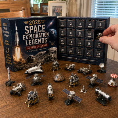 🎉2026 Space Exploration Legends Advent Calendar – 24 Days of Space Missions, 24 Collectible Surprises