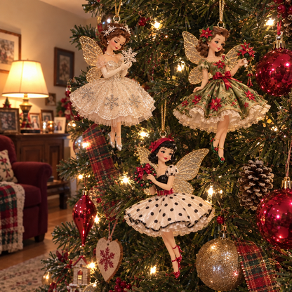 🪻💫Vintage Fairy Christmas Ornaments