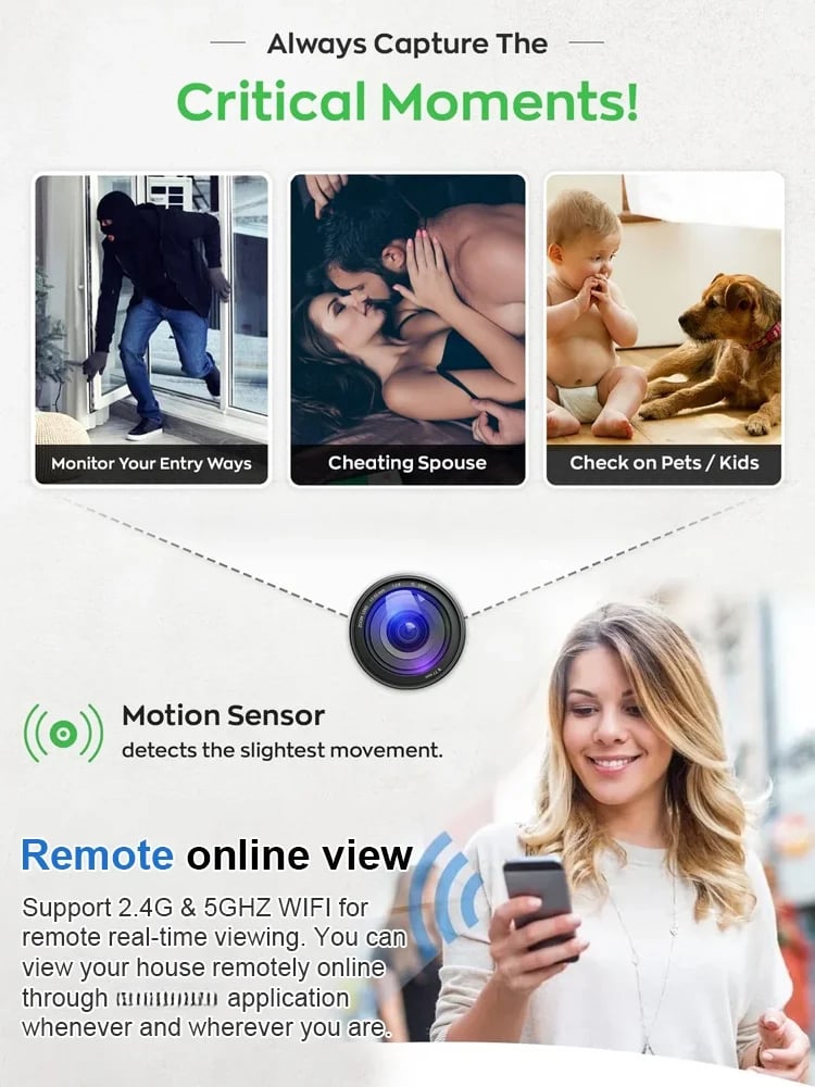 🔥 Hot Selling📷 Mini Full HD 4K Security Camera