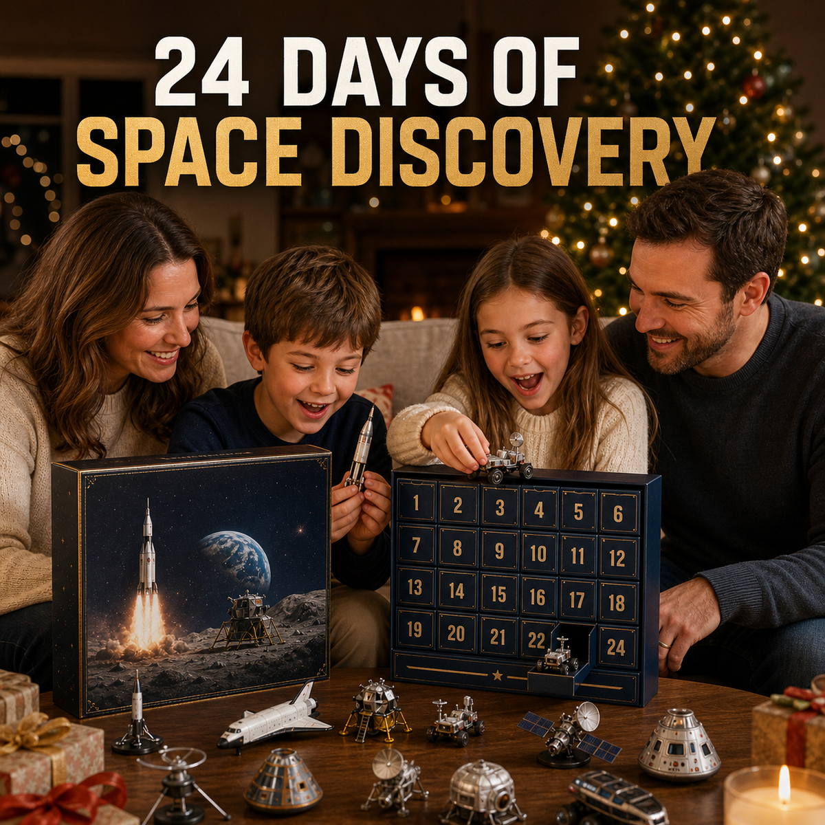 🎉2026 Space Exploration Legends Advent Calendar – 24 Days of Space Missions, 24 Collectible Surprises