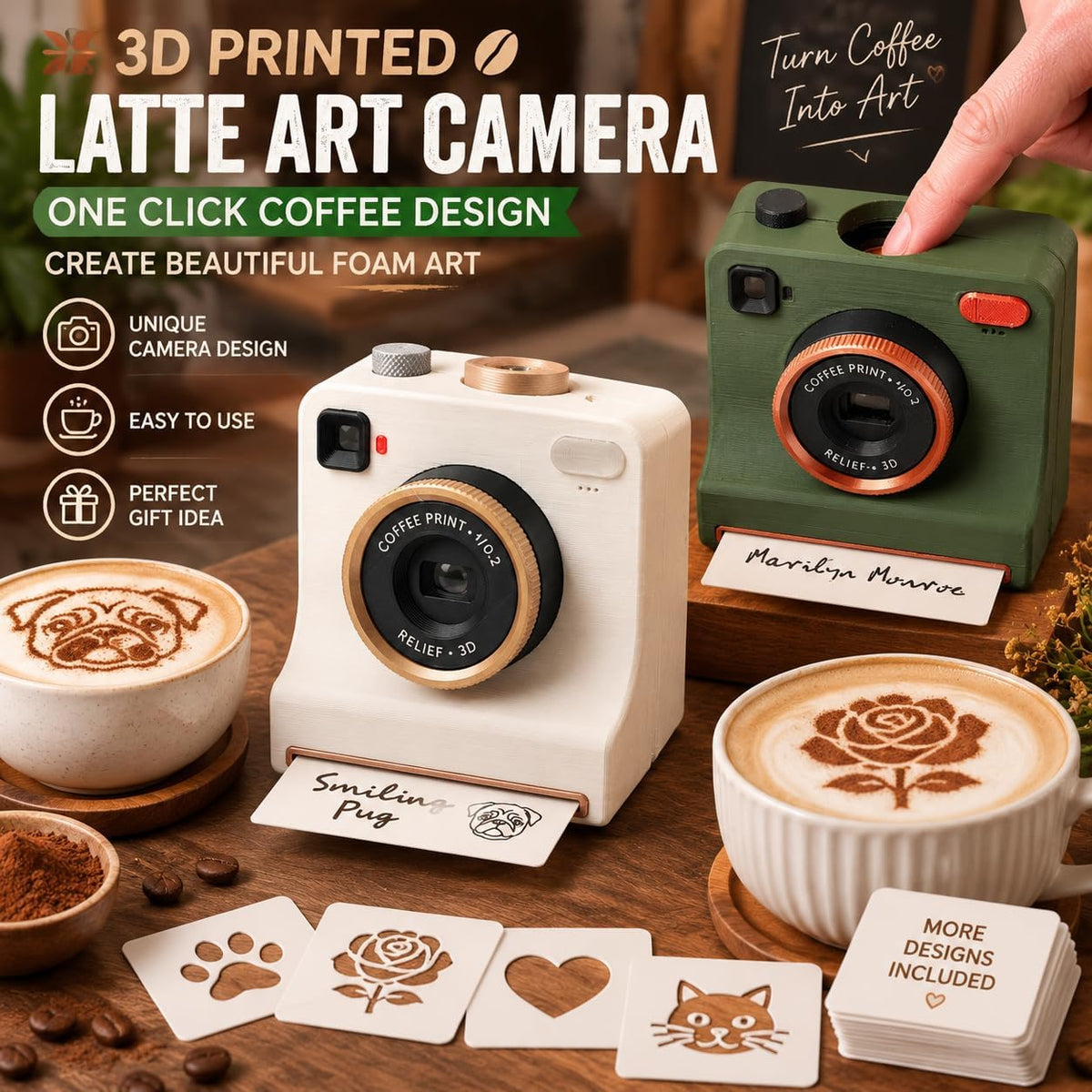 📸☕ 50% OFF Smart Latte Art Maker Camera Tool 🔥 Create Beautiful Coffee Designs At Home