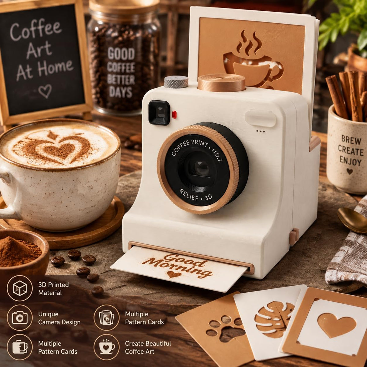 📸☕ 50% OFF Smart Latte Art Maker Camera Tool 🔥 Create Beautiful Coffee Designs At Home