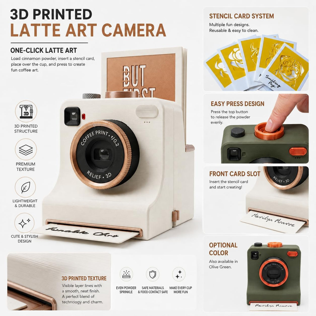 📸☕ 50% OFF Smart Latte Art Maker Camera Tool 🔥 Create Beautiful Coffee Designs At Home