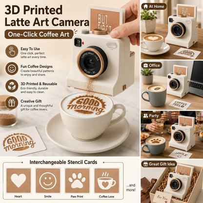 📸☕ 50% OFF Smart Latte Art Maker Camera Tool 🔥 Create Beautiful Coffee Designs At Home