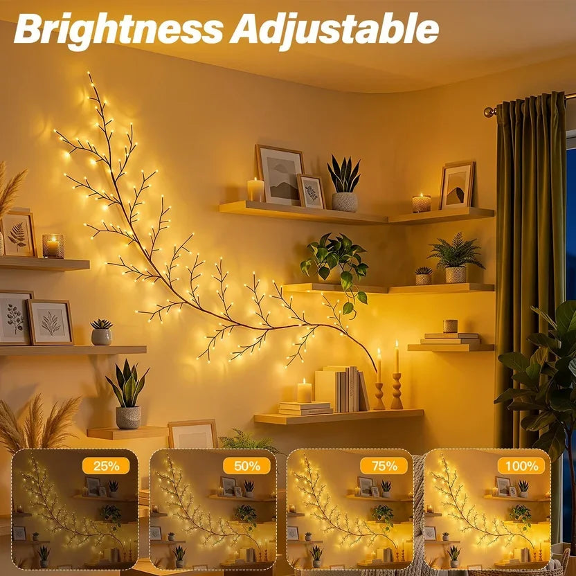 🎁Lighted Willow Vine Branch Wall Lamp With Remote Control