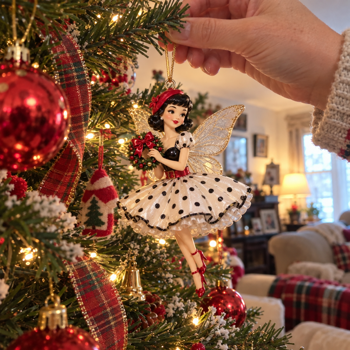 🪻💫Vintage Fairy Christmas Ornaments