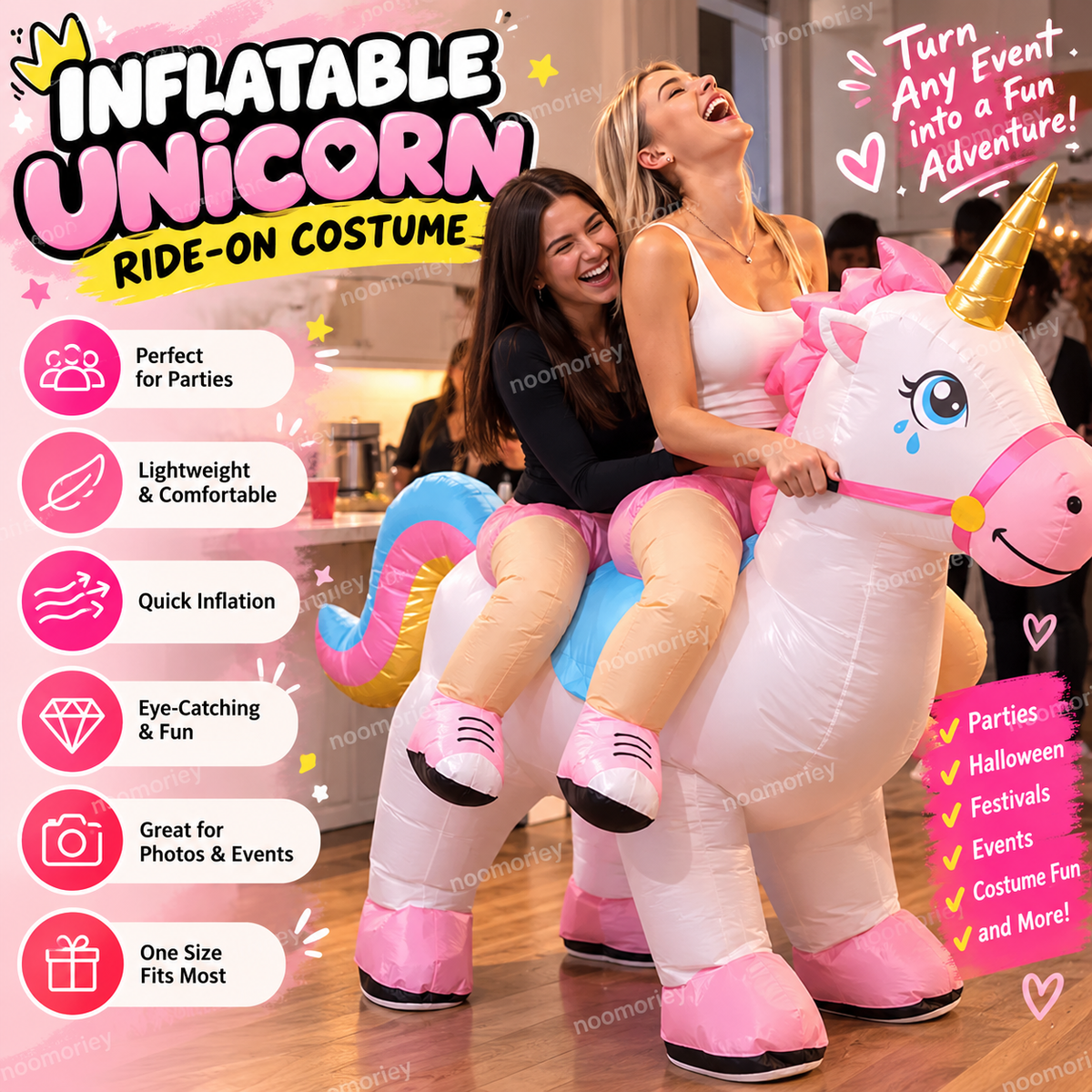 Inflatable Halloween Costume – Funny Dinosaur, T-Rex & Alien Party Costume