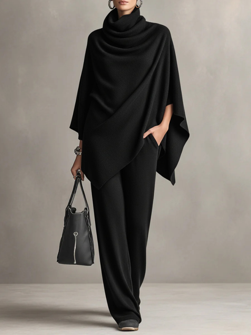 Elegant Drape Two-Piece Set