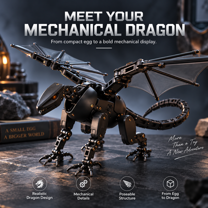 ⚙️DragonMorph – Egg to Dragon Transforming Mechanical Toy