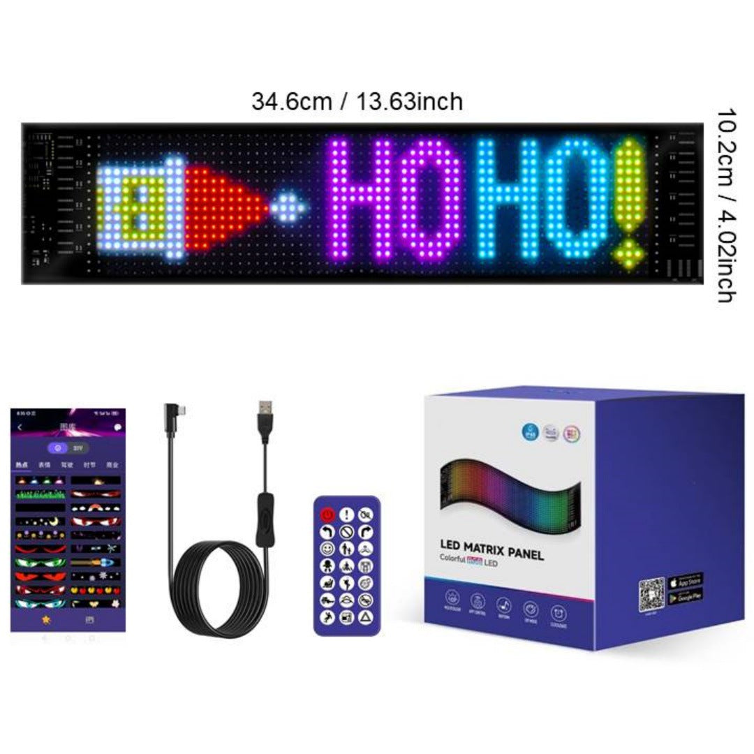 ⚡New Smart LED Pixel Car Display — App-Controlled Custom Text, Colors & Animations