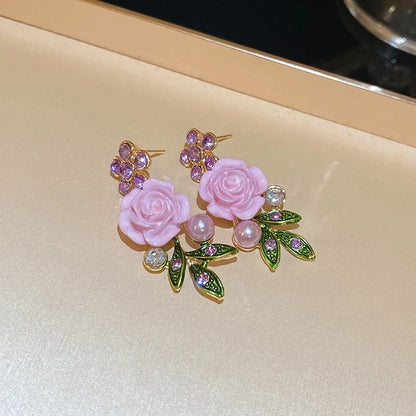 🪷Vintage Rose Garden Pearl & Crystal Jewelry Collection