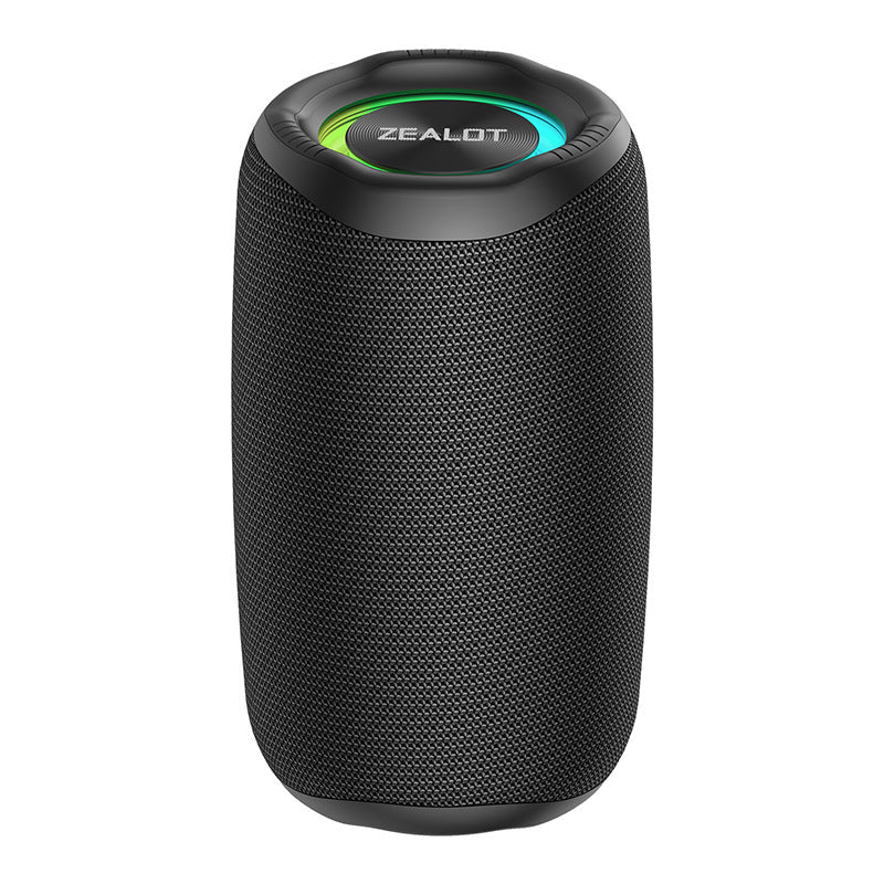 ZEALOT M2 Portable Bluetooth Speaker | 360° Surround HIFI Sound, RGB Lights, 1800mAh Battery, Outdoor Wireless Speaker