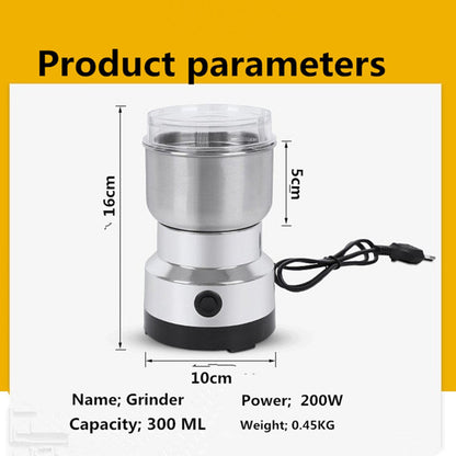🔧 High-Speed Stainless Steel Grain Grinder