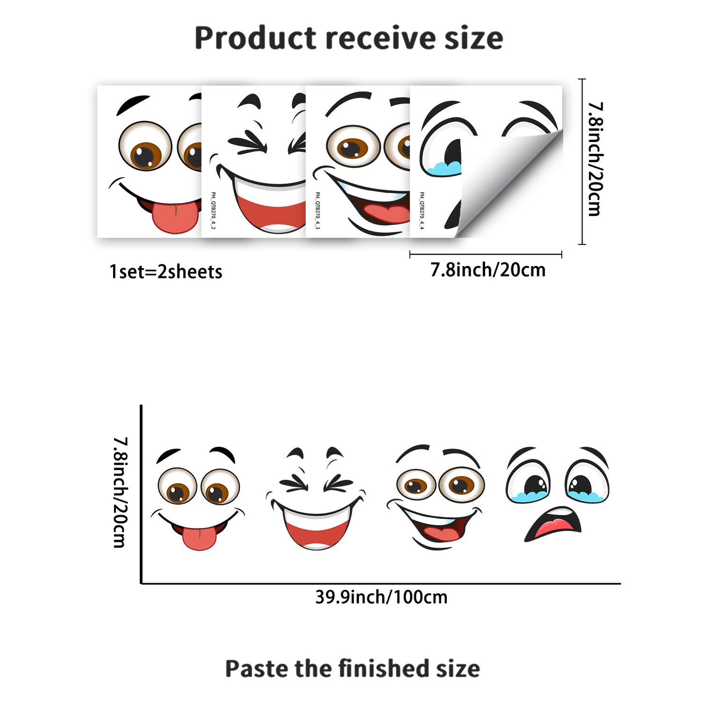 ⚡ Creative Trash Can Sticker with Colourful Cartoon