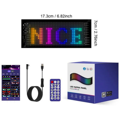 ⚡New Smart LED Pixel Car Display — App-Controlled Custom Text, Colors & Animations
