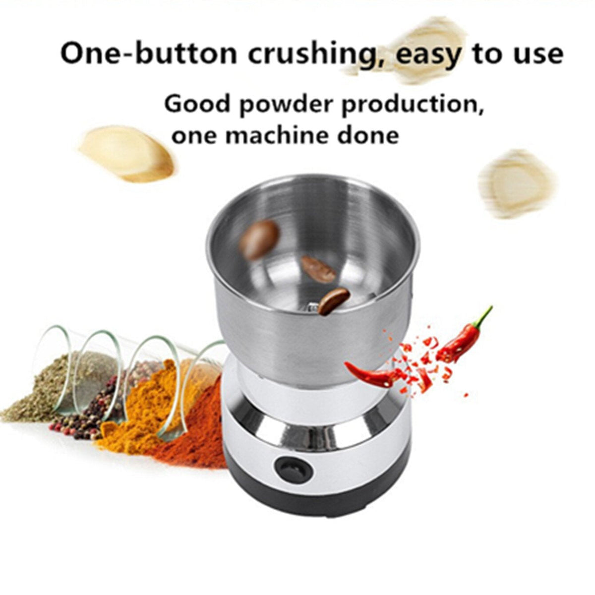 🎀🔥 High-Speed Stainless Steel Grain Grinder