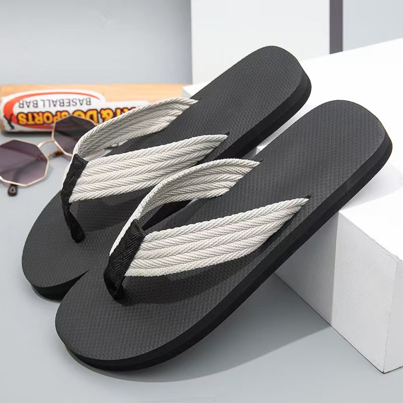 Fun footprint flip-flops, unisex summer beach sandals