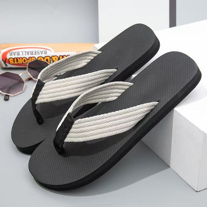 Fun footprint flip-flops, unisex summer beach sandals