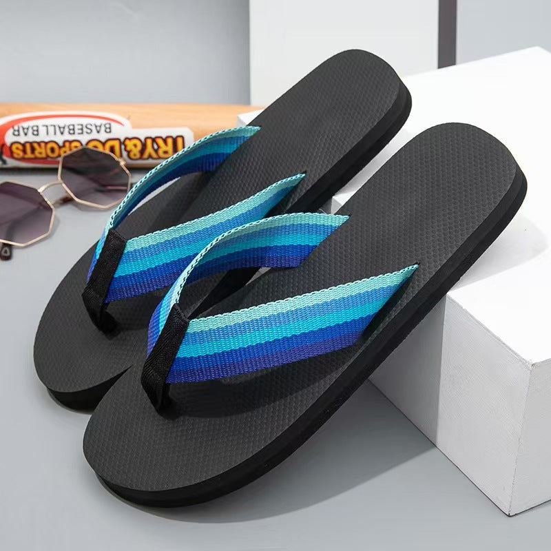Fun footprint flip-flops, unisex summer beach sandals
