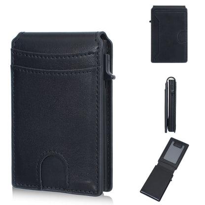 🔥 RFID Blocking Minimalist Pop-Up Wallet | One-Second Card Eject Design & Ultra Slim Pocket Wallet