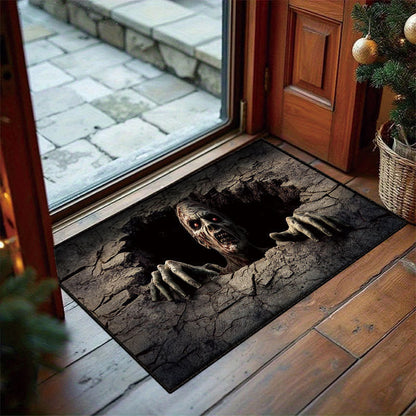 ❤️3D Halloween Optical Illusion Door Mat – Spooky Non-Slip Entryway Rug