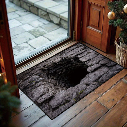 ❤️3D Halloween Optical Illusion Door Mat – Spooky Non-Slip Entryway Rug