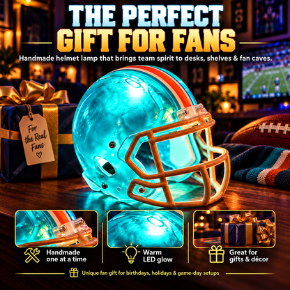 🔥 Last Day 49% OFF!🏈 Handmade LED Football Helmet Lamp – Light Up Your Fan Cave! 💡🏆