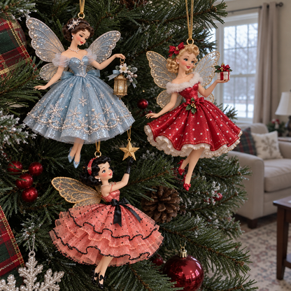 🪻💫Vintage Fairy Christmas Ornaments