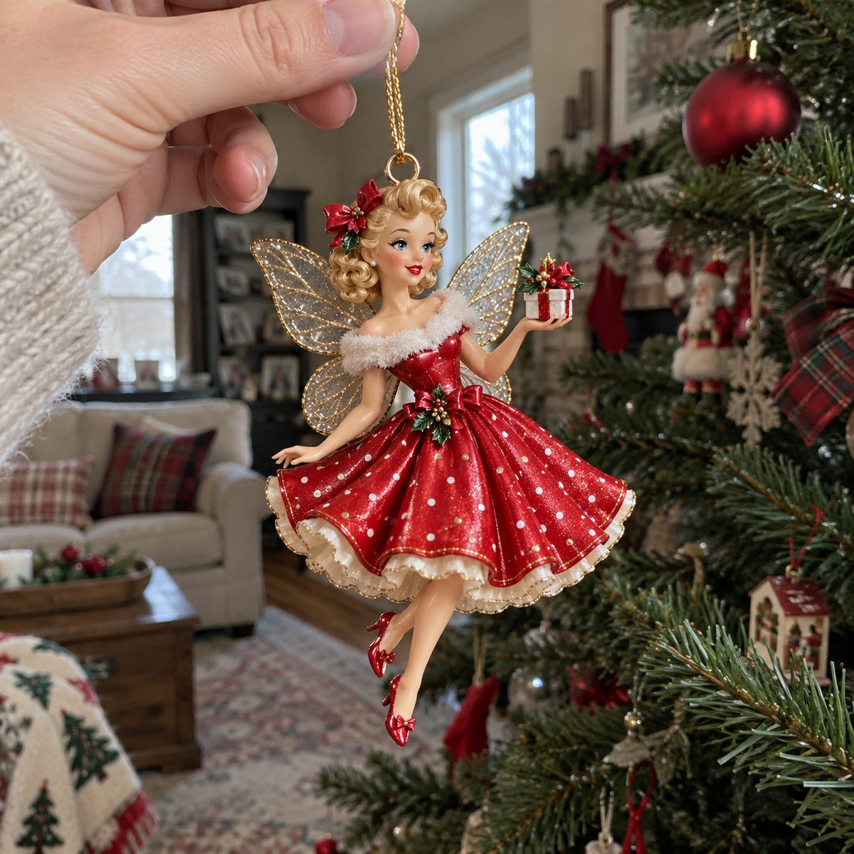 🪻💫Vintage Fairy Christmas Ornaments