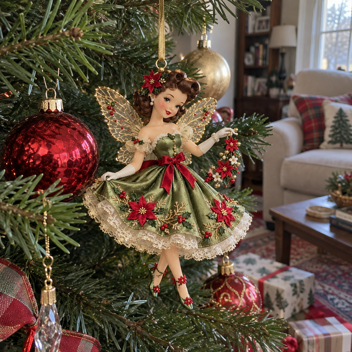 🪻💫Vintage Fairy Christmas Ornaments