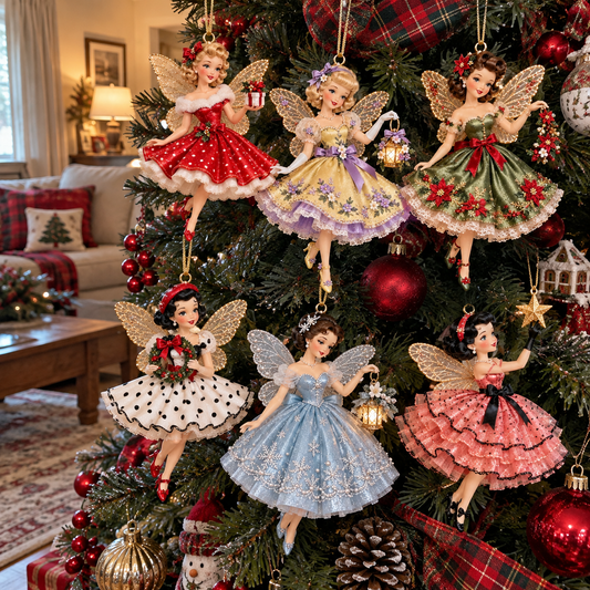 🪻💫Vintage Fairy Christmas Ornaments