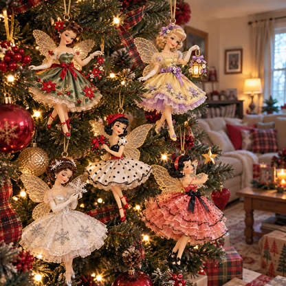 🪻💫Vintage Fairy Christmas Ornaments