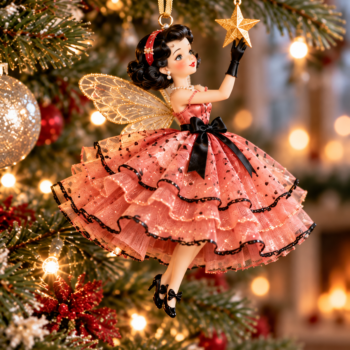 🪻💫Vintage Fairy Christmas Ornaments