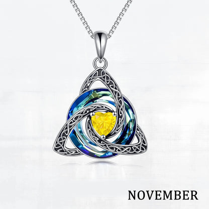 🎁Birthstone Celtic Knot Necklace for Women