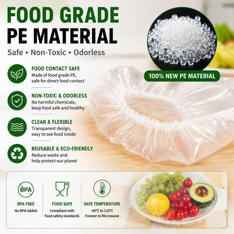 ⚡ Disposable Stretch Food Covers for Bowls & Plates