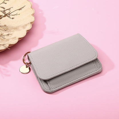 👛RFID Short Wallets for Women – Fashionable Card Holder with Key Ring & Coin Purse