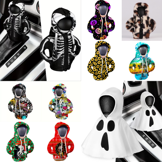 🔥Hot Sales🔥 -Second Generation ⚡Creative Sweater Car Gear Shift Lever Cover