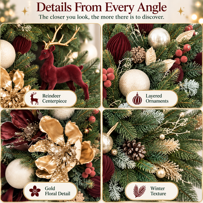 🌸Crescent-Style Holiday Arrangement