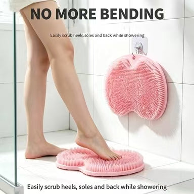 Exfoliating Silicone Shower Scrubber for Feet & Back