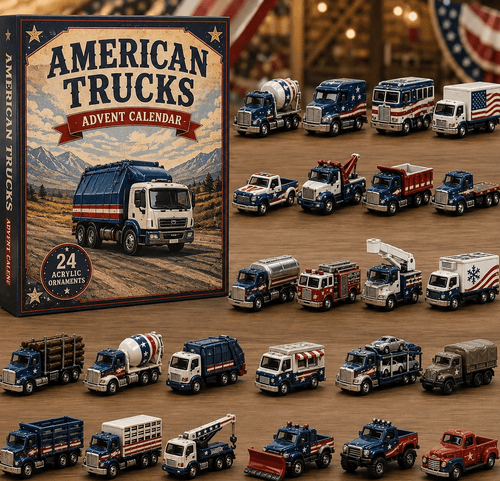 American Truck Fleet Advent Calendar 2026 – 24 Acrylic Truck Ornaments