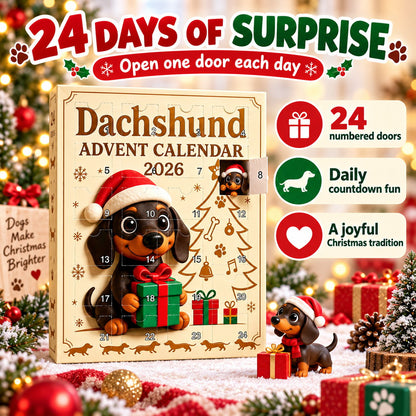 🔥🐶🎄 Dachshund Advent Calendar ✨