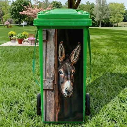 ⚡ Creative Trash Can Sticker with Colourful Cartoon