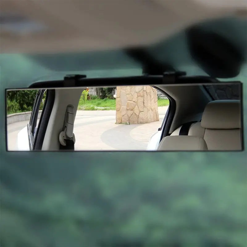 🔧🚗 Wide Angle Rear View Mirror – 12' Anti-Glare Panoramic Clip-On Car Mirror